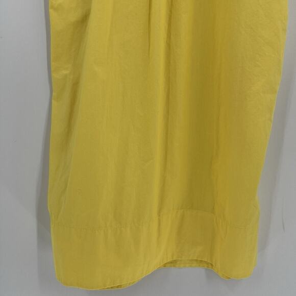 J. Crew Short Sleeve Mini Shirt Dress 100% Cotton Poplin Button Yellow Size XST‎ - Picture 9 of 12